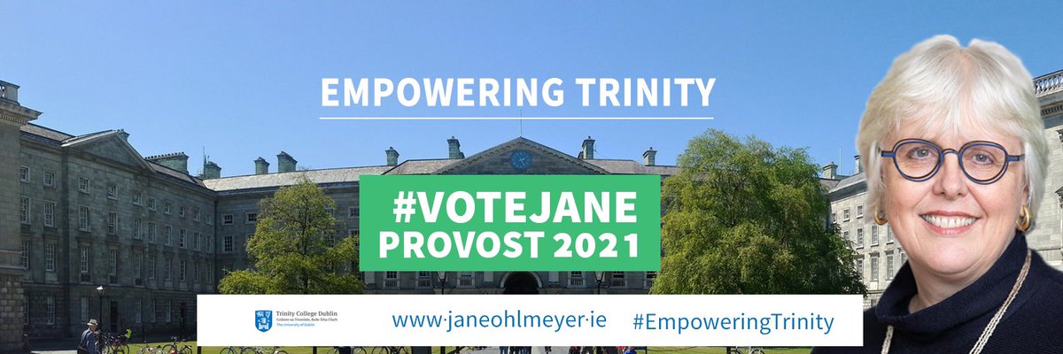 Warmly encourage you to attend today’s discussion w/ #TCDProvost2021 candidates &amp; Sharon Ní Bheoláin, 26 April <a href="/1pm/">໊</a>: tcd.ie/provost-appoin… Look forward to outlining my vision for empowering  <a href="/tcddublin/">Trinity College Dublin</a>’s staff &amp; students. My manifesto: bit.ly/provost2021-31 #EmpoweringTrinity