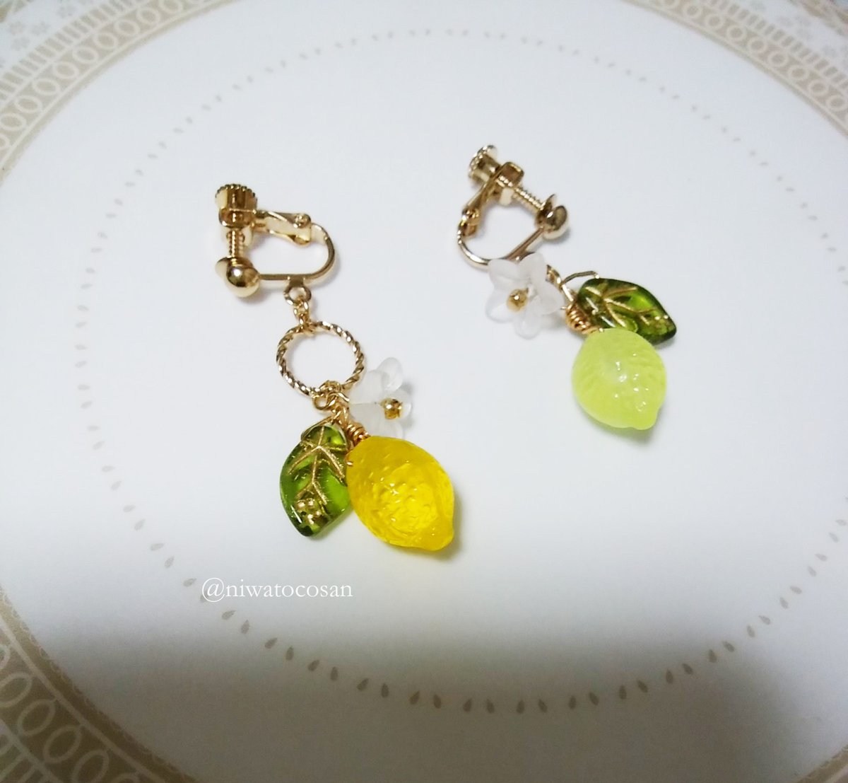 niwatocosan's tweet photo. 【lemon】
爽やかな風と共に。
元気に明るくなれます様。
(写真はまた撮りなおします~@@;)
#CARAMEL_MUSEUM 様
SHOPpeaberry様
@SHOPpeaberry
#ComeSpring
(3/26発送いたしましたが展開時間などは各委託先様アカウントにてよろしくお願いいたします) https://t.co/Mu1ZRJp4qx