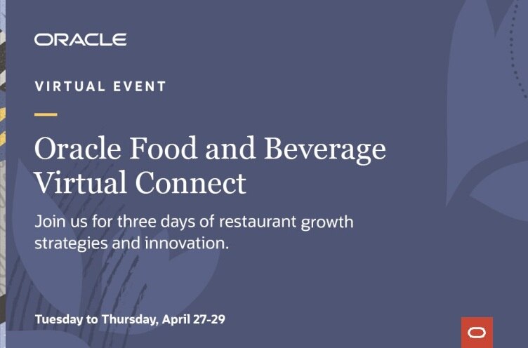 OracleFoodBev's tweet photo. Oracle Food and Beverage Virtual Connect is back and bigger than ever! Explore the three most important reasons to attend and register today: https://t.co/0fz6K5DKug #OFBVirtualConnect https://t.co/vX3DTinuJs