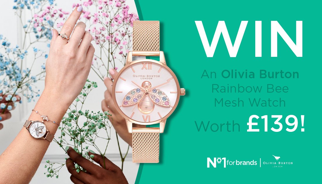 WatchShop's tweet photo. ⚡️#COMPETITION TIME ⚡️#WIN a ladies @OliviaBurtonLDN Rainbow Bee Mesh watch worth £139! 🌈🐝 https://t.co/nY9wP4fNzT

TO ENTER: 
Follow @WatchShop 
Like and Retweet
Comment below #WATCHSHOPWINS

Comp ends 29/3/21 at 4pm 
T's&amp;C's apply: https://t.co/Ua9q0Dl872 https://t.co/fkw0QW9QkS