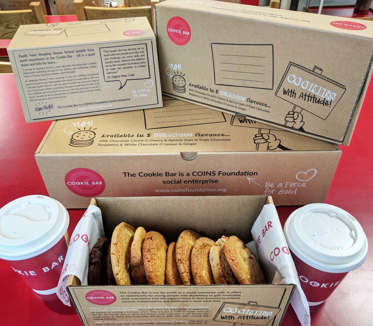 #DidYouKnow you could have a box of cookies delivered on a regular basis and be supporting work experience for young people at the same time! 
<a href="/TheCookieBar/">The Cookie Bar</a>  #SocEnt #SocialEnterprise 
thecookiebar.co.uk