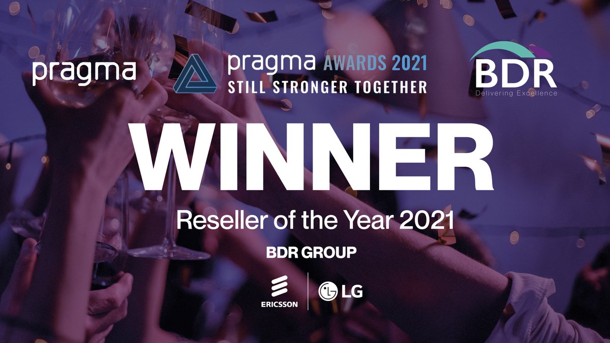 bdrgroup's tweet photo. We’re thrilled to announce that we have been awarded the Reseller of the Year 2021 Award! Thank you to all our dedicated staff, customers and suppliers!

#PragmaAwards2021 #Winner #ReselleroftheYear #BdrGroup https://t.co/2YXOmUhRrF
