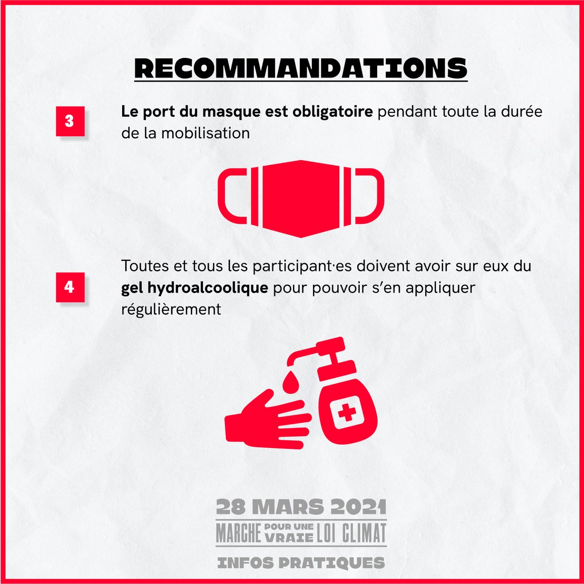 J-2 pour la Marche pour une vraie Loi Climat du 28 mars🔥
Rendez-vous dimanche à 14h à Opéra !

Qui sera là ? 🙋‍♀️
#VraieLoiClimat