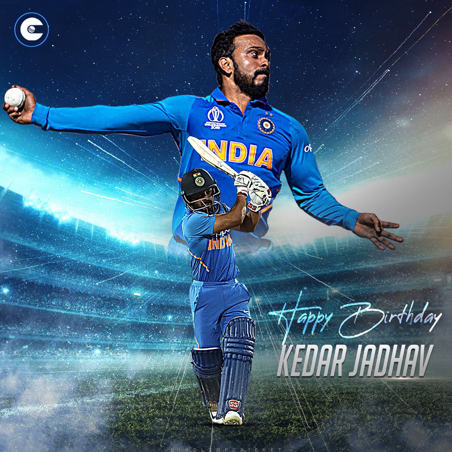 Here\s wishing a very happy birthday to \Dabangg\ Kedar Jadhav! 