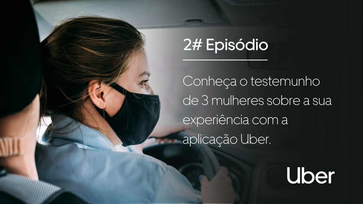 Já saiu o segundo episódio do Podcast para motoristas e parceiros: “Em Viagem”. Neste episódio vamos conhecer o testemunho de 3 mulheres sobre a sua experiência com a aplicação Uber. Ouça aqui: linktr.ee/UberPortugal