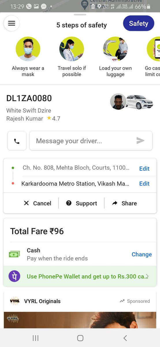 humanrightsdl's tweet photo. @ola_supports hey i shahmuddin has booked your taxi on 19th march but the taxi has not arrived called 7 times to driver still he had not arrived on the spot .
Has done messages and complained on your site also but no proper redressal mechanism is there on your part neither refund https://t.co/5YRkstaHfZ