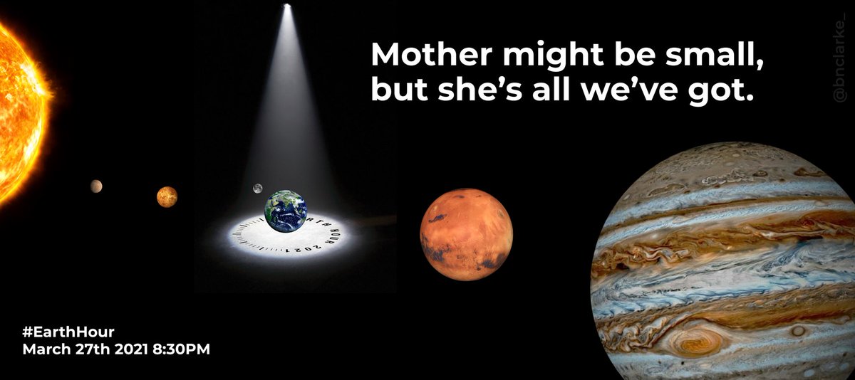 bnclarke_'s tweet photo. Get the world talking and join the #EarthHour Virtual Spotlight tomorrow, 27 March at 8:30 pm by taking one simple action: https://t.co/PcJJgVu3mg @OneMinuteBriefs @earthhour (1) https://t.co/WMm1SIgaCq