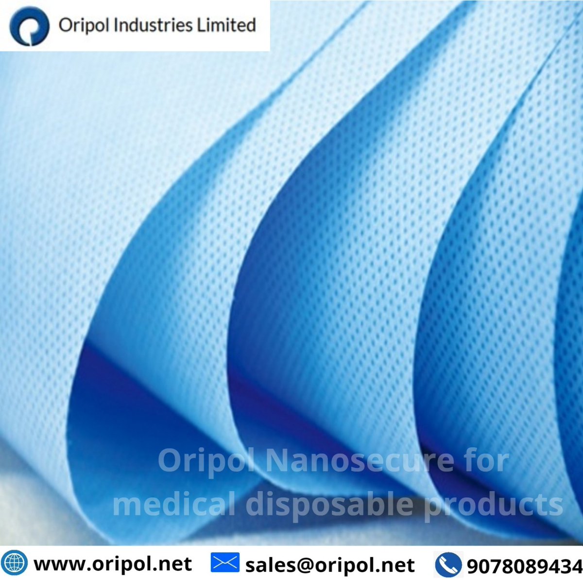 nonwovenoripol's tweet photo. Oripol Nanosecure antimicrobial nonwoven fabrics for medical disposables.
For Further Details Visit:- https://t.co/YVp1l5dXvv
Contact at 9078089434
Mail: sales@oripol.net
#Oripol #nanosecure #nonwoven #fabrics #medical #antimicrobial #friday https://t.co/kw0b5l3VJW