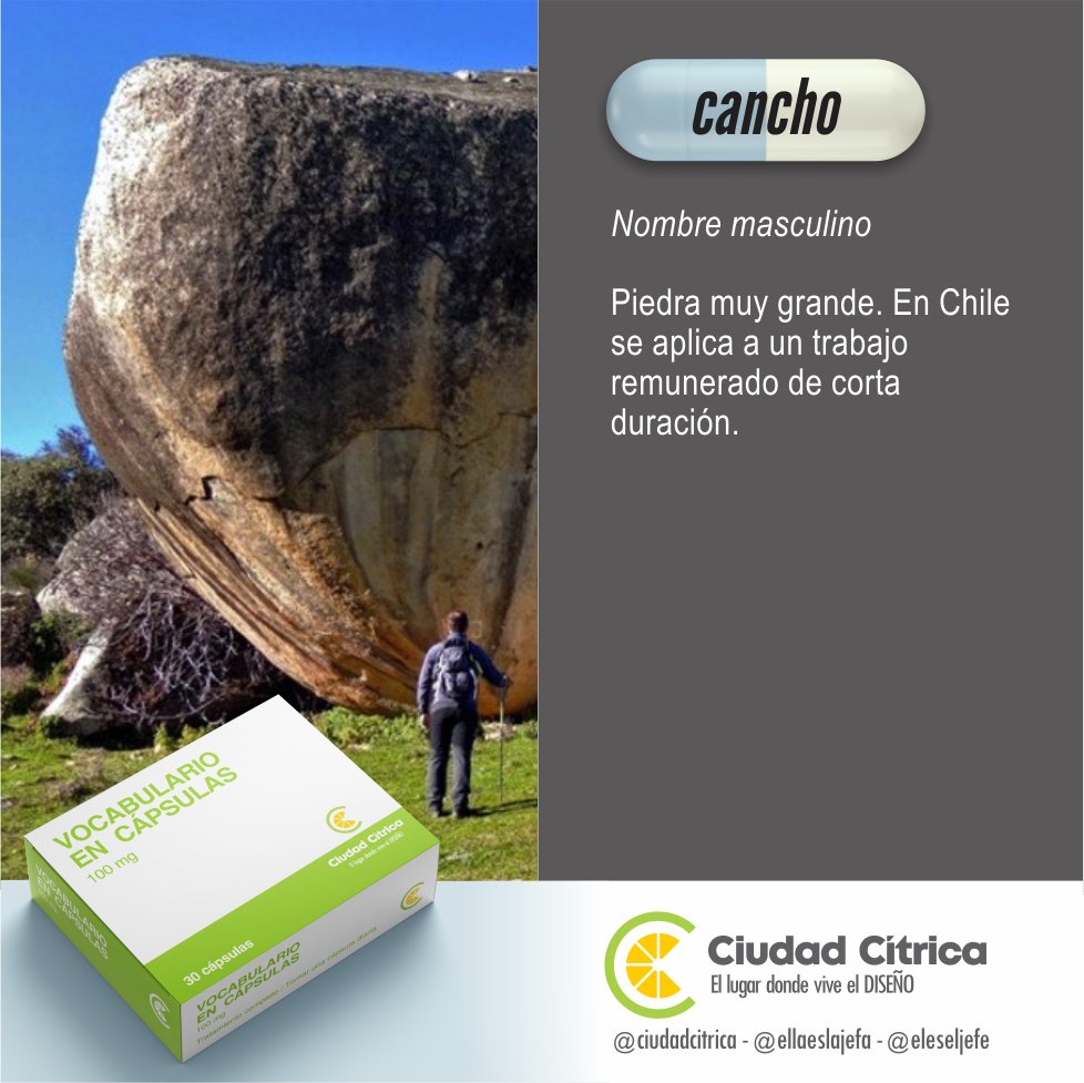 ciudadcitrica's tweet photo. #VocabularioEnCápsulas / #LaPalabraDeHoy es #CANCHO. ¿La conocías? #cultura #diccionario #idioma #ortografía #vocabulario #HablaBien #EscribeBien https://t.co/FHRZV0PohC