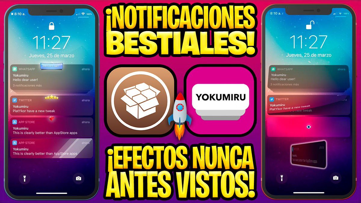 ProfeJuAntonio's tweet photo. 🔥 NOTIFICACIONES MEJORADAS CON BRUTALES ANIMACIONES Y TRANSICIONES ⚡

🎥 https://t.co/EZT4rnozgi

🎁 Regalo 5️⃣ copias de #Yokumiru y los requisitos son:

1️⃣ Seguir obligatoriamente:
@PlatYkor
@Yokumiru3
@ProfeJailbreak
@ProfeJuAntonio

2️⃣ Dar #ReTweet y ❤️ a esta publicación 📌 https://t.co/1RHflGYScN