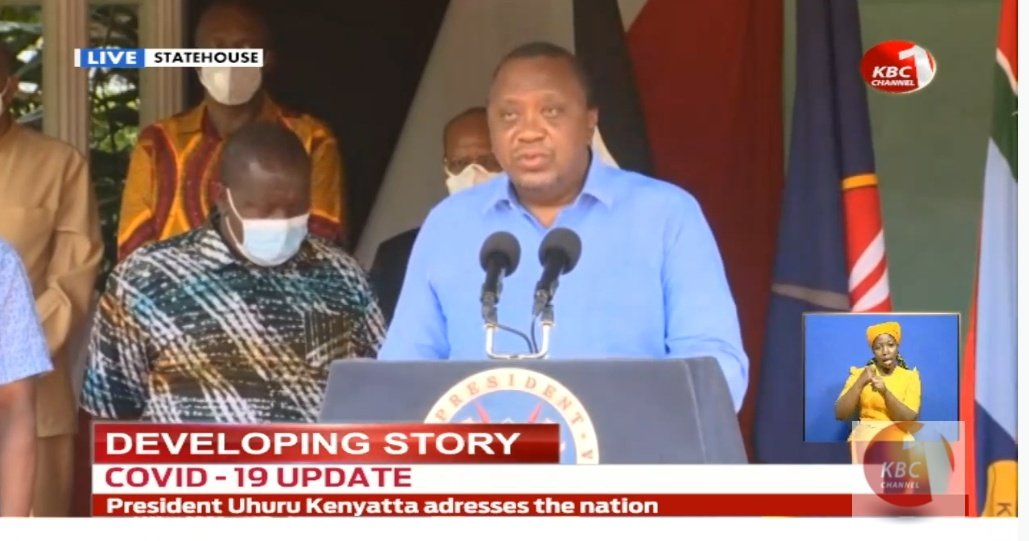 President Kenyatta: Those above 58 years shall be vaccinated as a priority in the first phase #PresidentialAddress ^BN