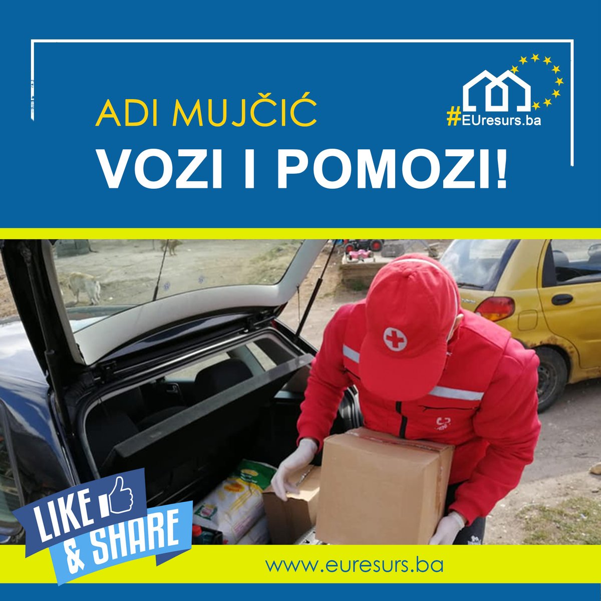 euresurs's tweet photo. Vozi i pomozi! 📣

Autor 👉 Adi Mujčić koji je volonter Crvenog križa Travnik koji sam već dugi niz godina pokušava ukazati na značaj jedinstva, humanosti i dobrovoljnosti. 

➡ https://t.co/3y4mBoZiIC ⬅️ https://t.co/LAoRLNM8XG