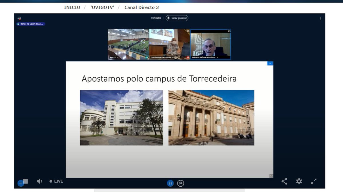 Hoxe estamos moi pendentes da Xunta de Escola da <a href="/eeiuvigo/">EEI uvigo</a> na que o  Reitor <a href="/reitoruvigo/">Manuel Reigosa - Reitor da Universidade de Vigo</a> está a tratar o posible traslado dalgunhas titulacións impartidas no Campus  Lagoas-Marcosende
campusremotouvigo.gal/access/public/…