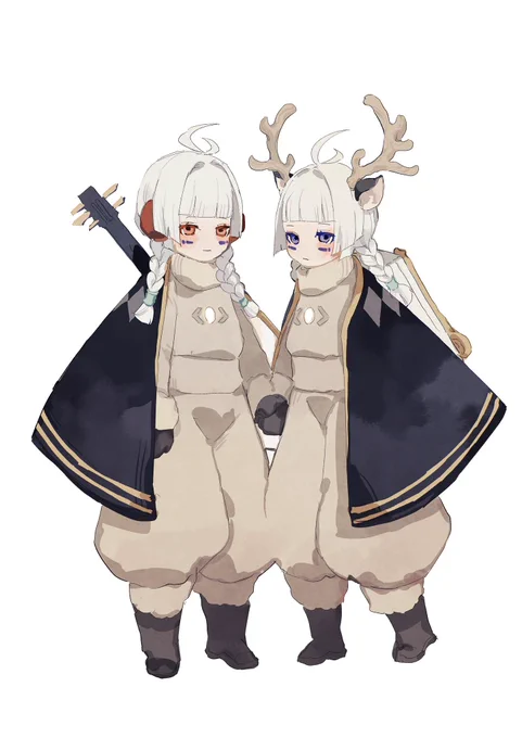 ※顔あり
双子の子 