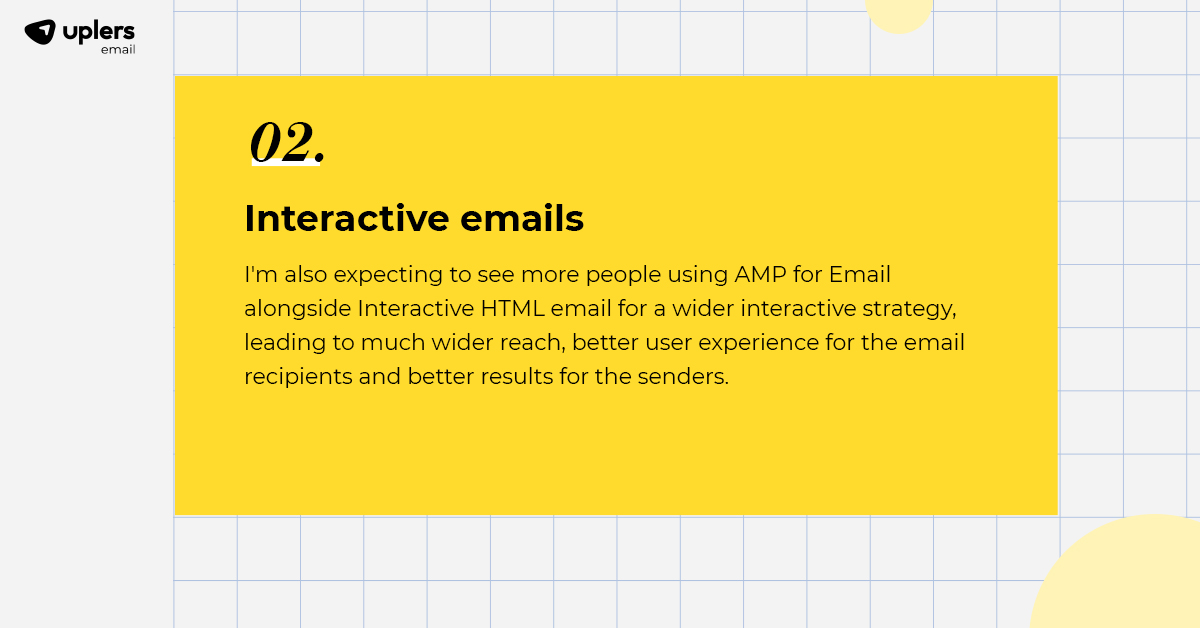 email_mavlers's tweet photo. .@M_J_Robbins, from @salesforce, believes that the next email marketing trend will be AMP for Email as well as the rise of interactive HTML emails.

Thoughts?

#emailmarketing #AMP #interactiveemails #interactivity #emails
#emailmarketingtrends https://t.co/ciugILpGht