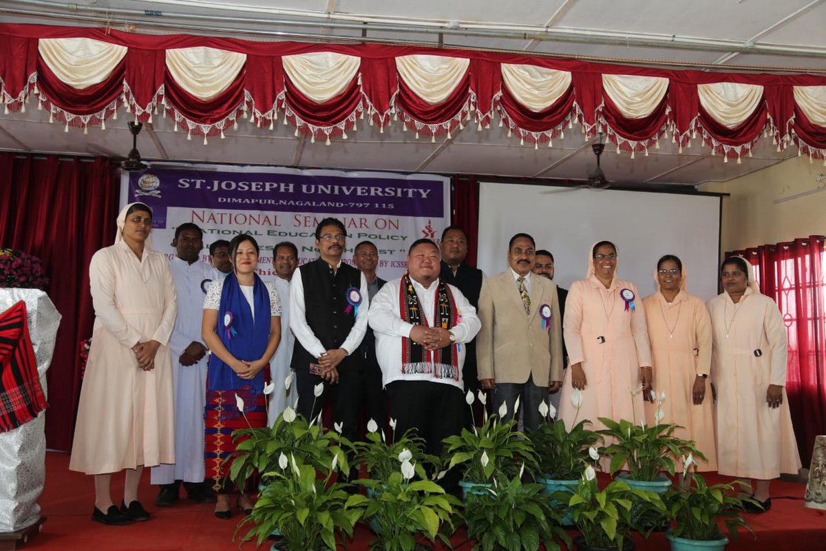 Temjen Imna Along (@alongimna) on Twitter photo Humbled to attend the Inaugural Function of National Seminar on "National Education Policy Challenges to North East" organized by the Department of Education at St.Joseph University, Dimapur, Nagaland, today and sponsored by ICSSR.
<a href="/mydhenagaland/">Directorate of Higher Education, Nagaland</a> <a href="/EduMinOfIndia/">Ministry of Education</a> <a href="/DrRPNishank/">Dr. Ramesh Pokhriyal Nishank</a> Humbled to attend the Inaugural Function of National Seminar on "National Education Policy Challenges to North East" organized by the Department of Education at St.Joseph University, Dimapur, Nagaland, today and sponsored by ICSSR.
<a href="/mydhenagaland/">Directorate of Higher Education, Nagaland</a> <a href="/EduMinOfIndia/">Ministry of Education</a> <a href="/DrRPNishank/">Dr. Ramesh Pokhriyal Nishank</a>