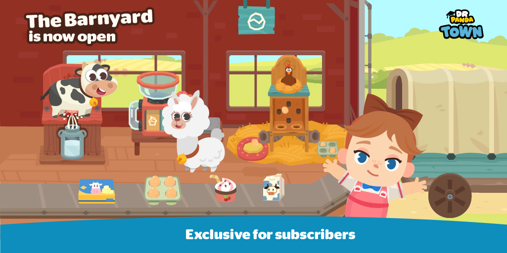 🥁🥁 Our latest update for Dr. Panda Town is OUT NOW! The Barnyard is open! 😀 Raise pigs, milk a cow, shear a llama, and discover many more interesting things to do! 😎

Download now from the App Store: bit.do/fov5u
Coming to Android soon! 

#drpandatown #newupdate