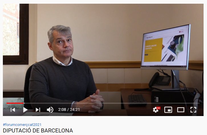 forumcomerc_cat's tweet photo. El Sr. Xavier Torrent Perarnau (Cap d'Oficina de Suport al Teixit Comercial Local de la Diputació de Barcelona), fa una presentació de l'eina de formació Digiemprèn. 

Ho pots veure el YouTube ➡️ forumcomerçcat a la secció de les PONÈNCIES.

#FORUMCOMERCCAT2021 
#comerçlocal https://t.co/TO5ZNylAba