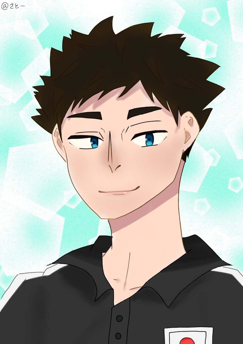さとー アスレティックトレーナー岩ちゃん 前髪分けてるのがほんとに愛おしい ハイキューイラスト ハイキュー絵描きさんと繋がりたい 岩泉一