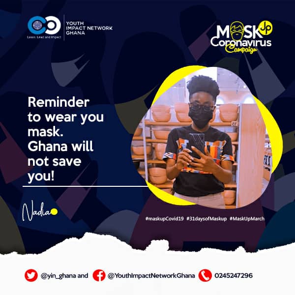 yin_ghana's tweet photo. DAY 2️⃣6️⃣ of #31daysofMaskup
Wear your mask please.
#MaskUpMarch
#maskupConvid19
#31daysofMaskup https://t.co/IF76rQQ25T