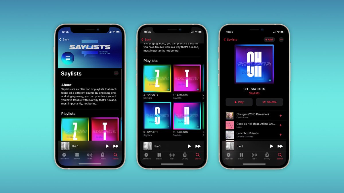 Apple Music, konuşma bozukluğu çeken kişilere yardımcı olmak için Saylists adını verdiği yeni hizmetini duyurdu. Warner Music ile ortaklaşa geliştirilen proje, telaffuzu zor kelimeler içeren şarkılarla eğlenceli bir şekilde çalışma yapmayı sağlıyor.