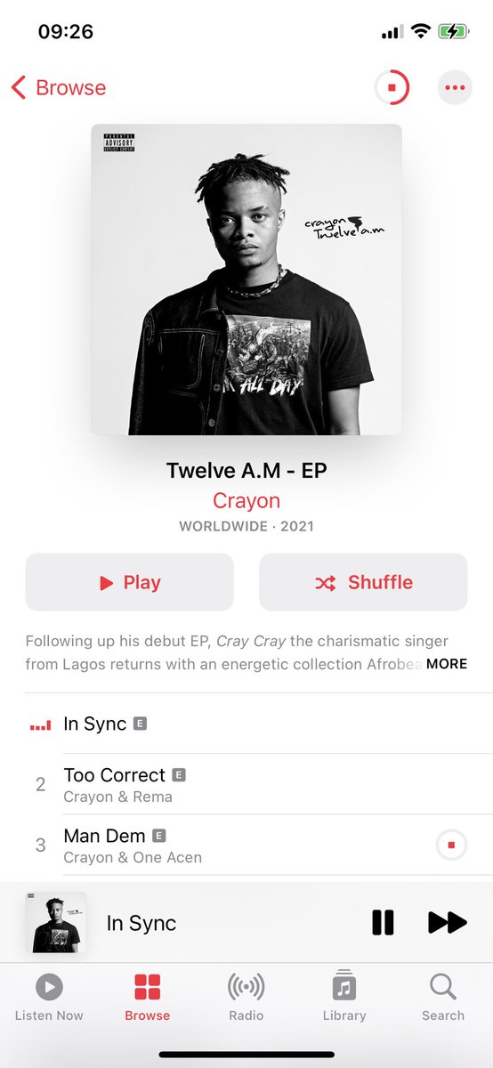 TheObiLeonard's tweet photo. @DONJAZZY Never lied!

This @crayonthis EP is everything 😍

#12amEP ❤️ https://t.co/7HtFqLppGe