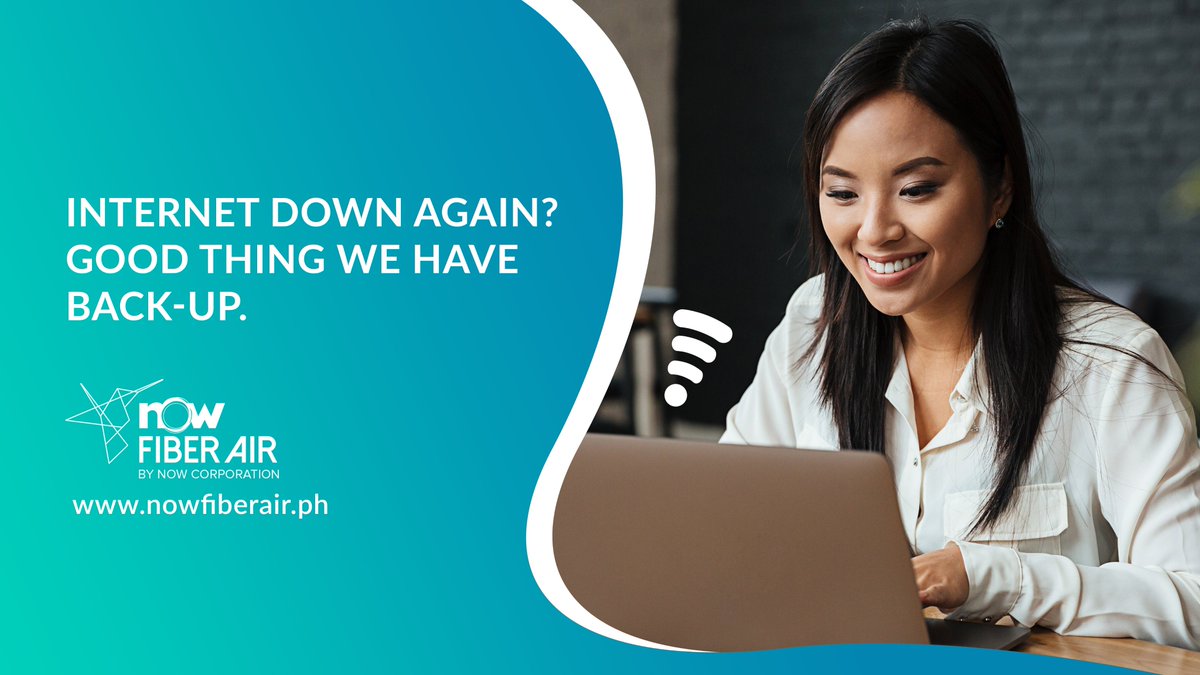 NOWCORPORATION's tweet photo. Join the NOW Fiber Air network together with the country's top banks 🏦 , BPOs, and hospitals 🏥! No need to worry about fiber cuts disrupting your office operations. Subscribe to NOW Fiber Air at https://t.co/2oHZ7sNNWd to stay connected! 👨🏻‍💻 #WorkBetterNOW #WorryLessWithWireless https://t.co/EOvv3Jf1TV