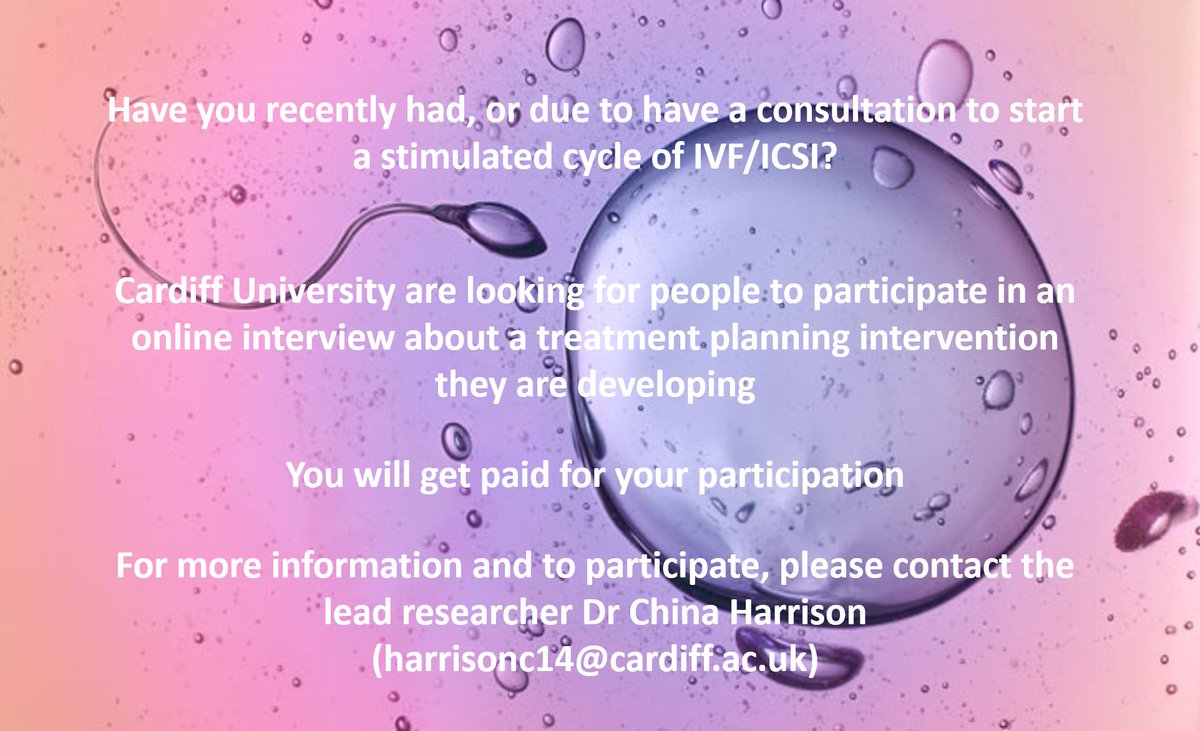 Cardiff Fertility Studies (cufertilityres) Twitter