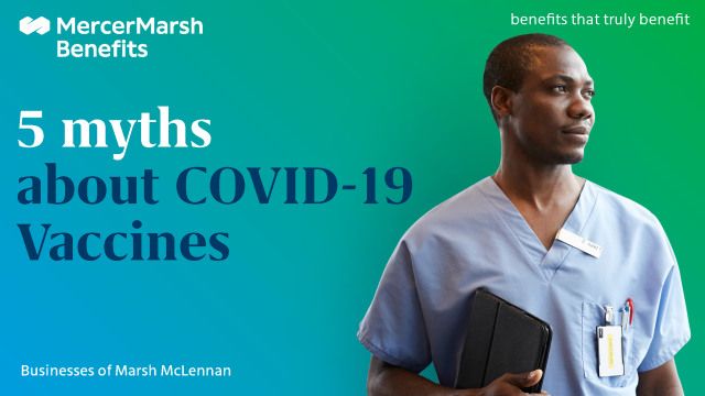 First came the #vaccine, then came the misinformation. See 5 #COVID19 vaccine myths debunked in a new blog. #health #pandemic #HR bit.ly/31kqVg3