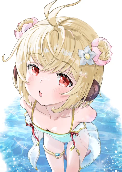 あのねえ団長くん、いくらボクでも気付くよ、きみの視線。

#グラブル
#アンチラ 
