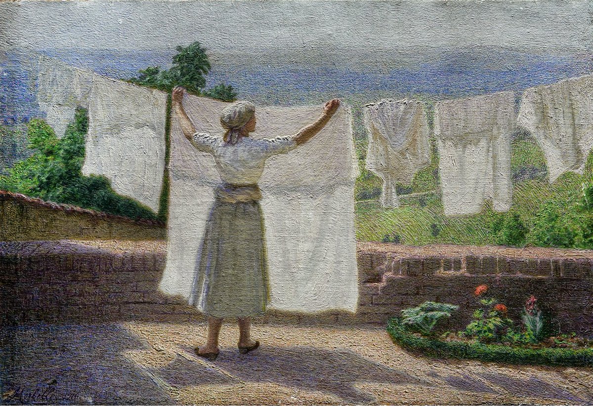 Oktana8's tweet photo. Angelo Morbelli 

#laundry #newobsess https://t.co/1WBHlEOWZ9