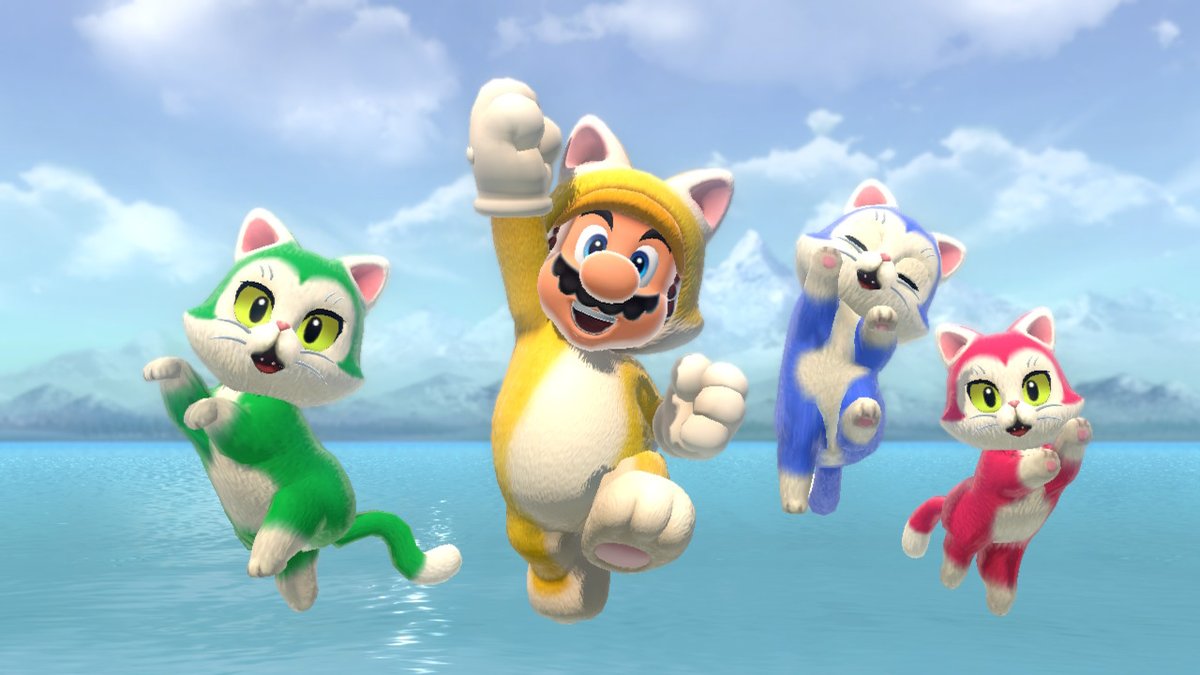 RealGehtso's tweet photo. Hoch die Hände, Wochenende. Ich wünsche euch einen guten Start ins Wochenende. #SuperMario3DWorld #BowsersFury #NintendoSwitch https://t.co/fUmMYKkio9