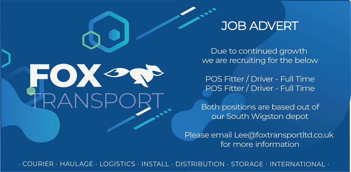 We're Recruiting!! 
Looking for a new career? New Challenges? #RetailJobs #logistics #fridaymorning