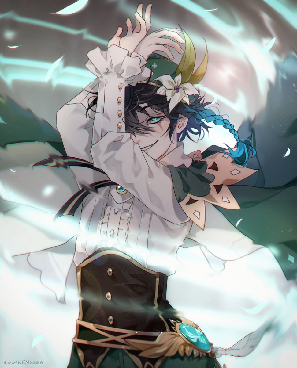 6Ken666's tweet photo. #genshinimpactfanart #GenshinImapct #venti #ventifanart https://t.co/u8u9sNI6bc