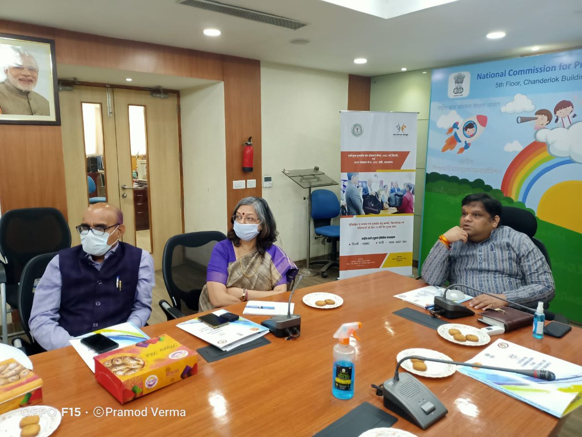 bksranchi's tweet photo. @sanjaykmranchi, Secretary, @bksranchi and @DelhiIrrc participating in a meeting on #restoration and #rehabilitation of #girls from @Jharkhand staying in #CCIs of @NewDelhi chaired by @KanoongoPriyank, CP, @NCPCR_ #bettercoordination @RanchiSrc @SRCW_Jharkhand @nairpm2014 https://t.co/J4pdE2I9by