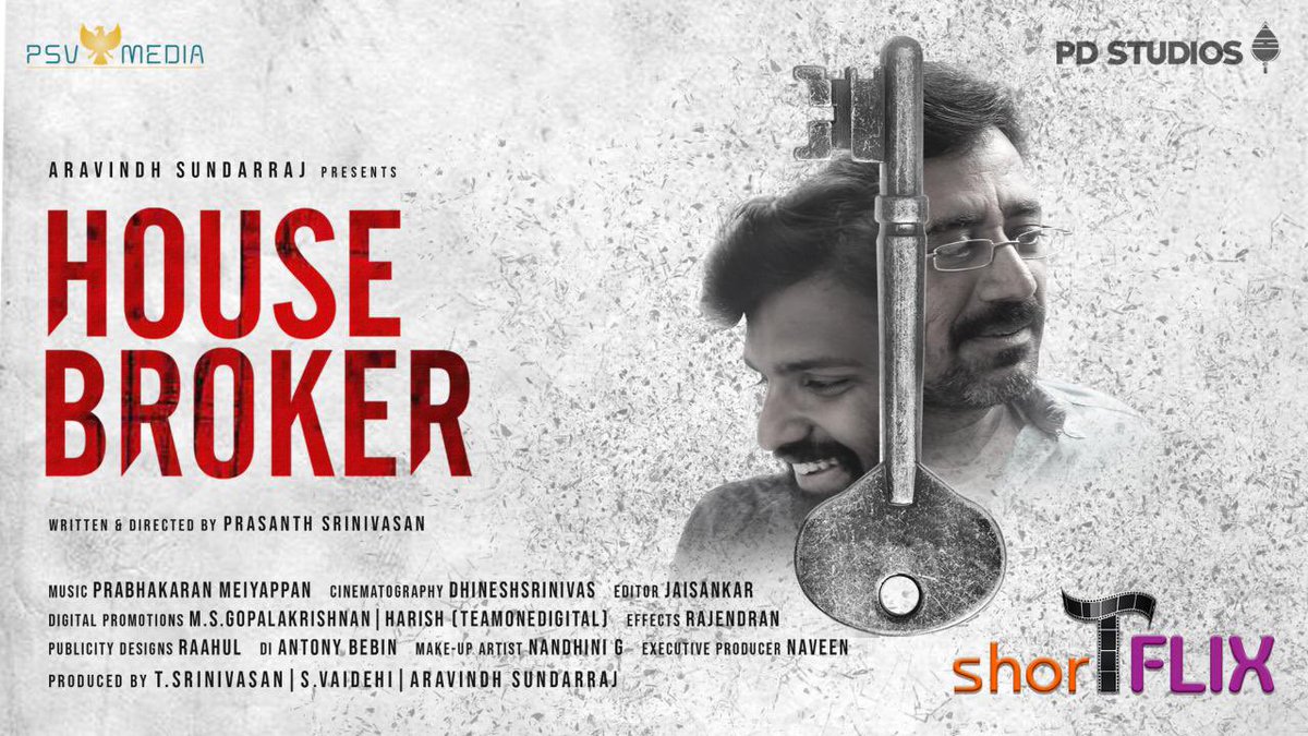 Here’s  #HouseBroker-A Pilot with Bunch of Awards🎖

Congrats da <a href="/onlyaravindh/">Atman Aravindh</a> &amp; <a href="/PrasantthS/">Prasanth</a> (Director) for making this Interesting Film.

Streaming on “Shortflix OTT”
<a href="/shortflixindia/">ShortFlix</a> 

bit.ly/2P6r8AU

#HouseBroker #Shortflix