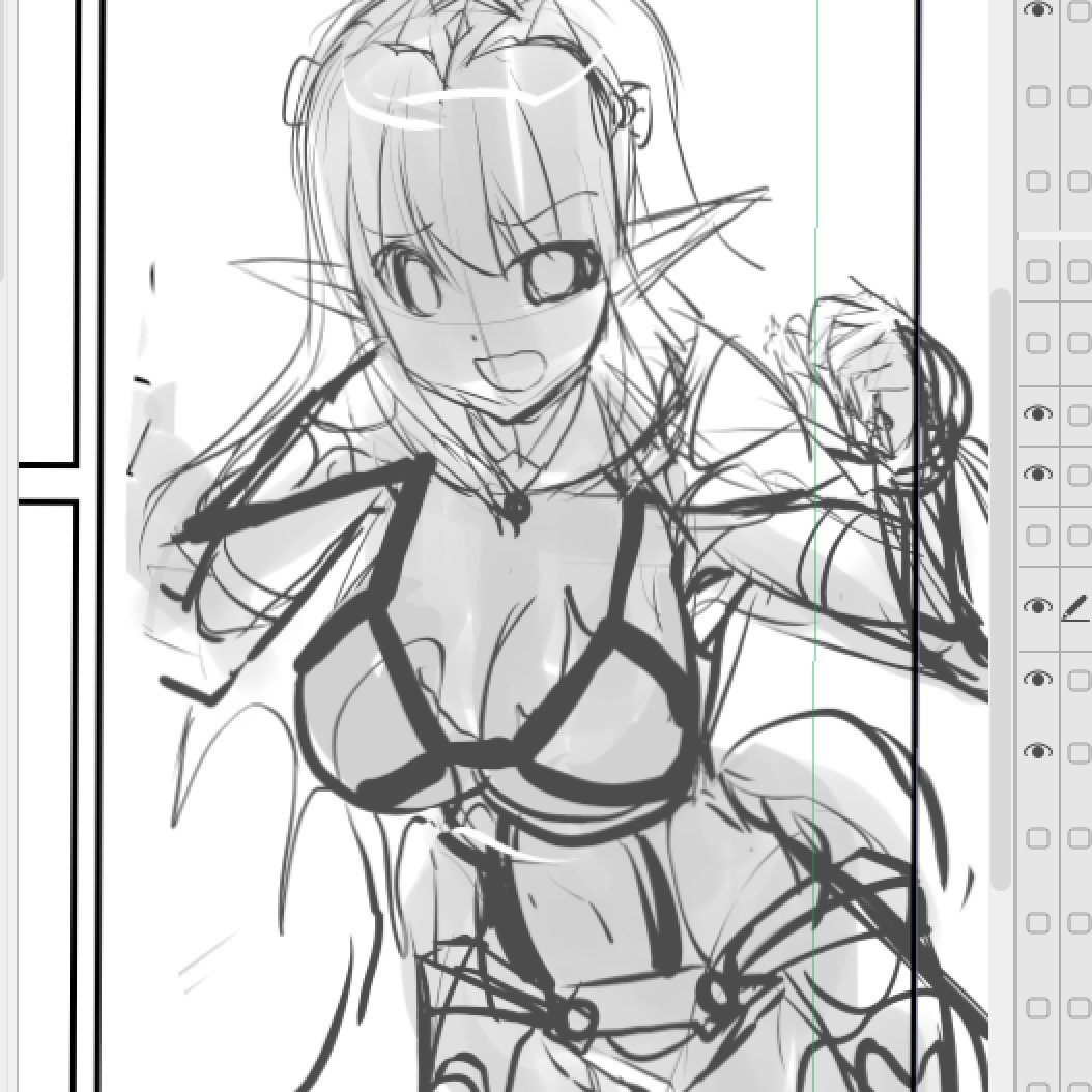 ビキニアーマーさんボツラフと採用 