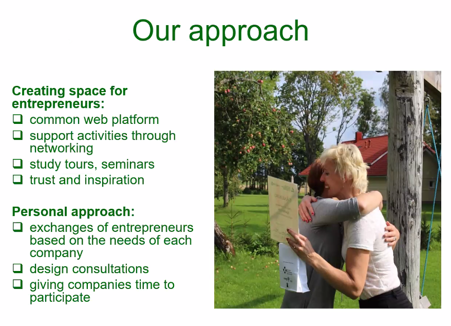EU_FAMENET's tweet photo. Eight LEADER LAGs from Estonia, Finland & Latvia work together to help #rural entrepreneurs, while also engaging young people, says Eha Paas from Estonia https://t.co/ISvKdaFJkL #FARNETBalticInland @EU_MARE https://t.co/DEQIo4oYAD