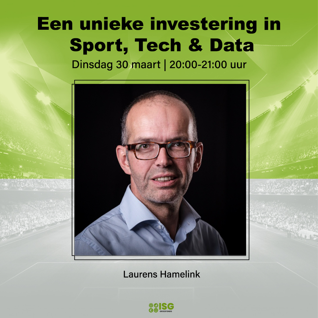 intsportsgroup's tweet photo. Laurens Hamelink, investeerder van ISG Groeifonds, vertelt op Dinsdag 30 Maart om 20:00 uur tijdens de webinar "Een unieke investering in Sport, Tech &amp; Data" over zijn visie op ISG en stelt de andere sprekers vragen!💭 Meld u nu gratis aan 👉 https://t.co/l0AE7mQyEh https://t.co/AzrCdhsSg4