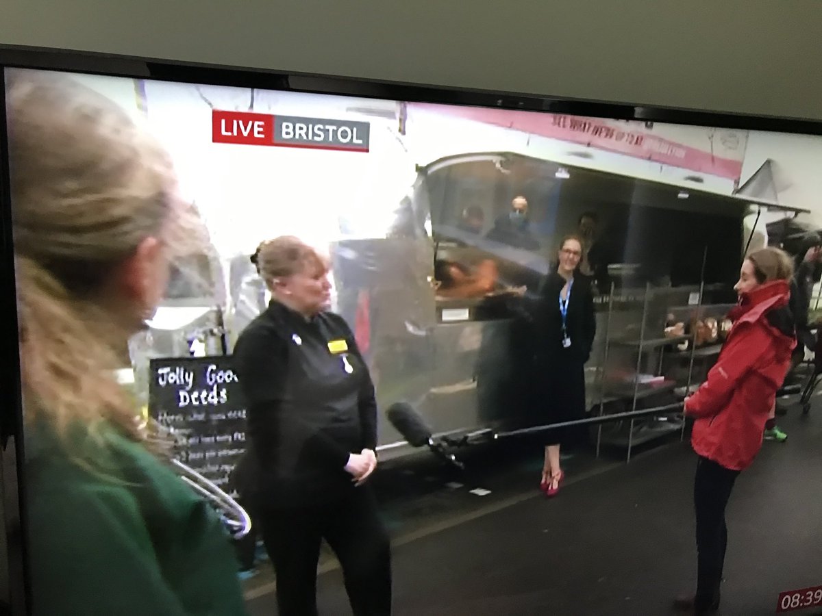 samalexmatthews's tweet image. Great to see ⁦@juhughes123⁩ on bbc breakfast this morning albeit a bit soggy 😊
