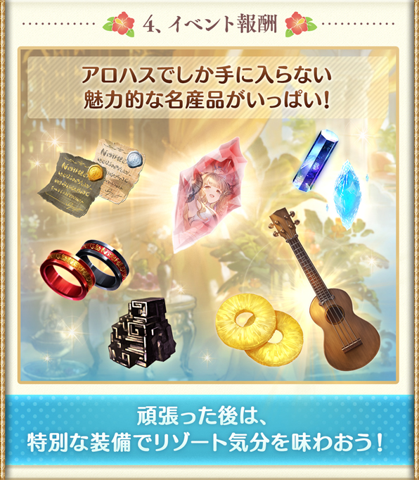 트위터의 グラブル攻略 Gamewith 님 月末イベ 十二神将会議 開催情報を更新 本日ゲーム内にtips追加 戦貨の色から今回は火ボス 水有利 報酬召喚石に アニラ 報酬武器には 輪切りパイン や ウクレレ も 開催は3 29 月 19時から T Co