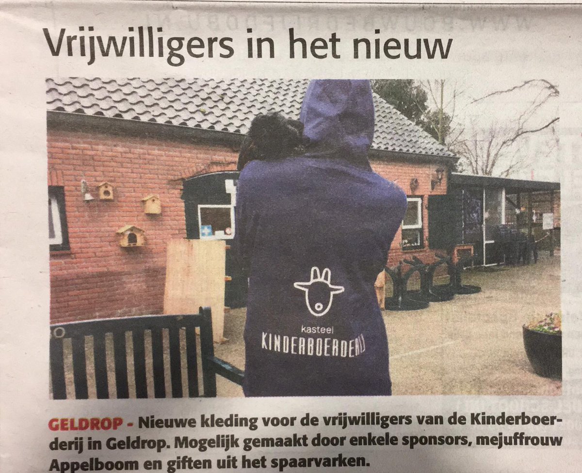 Vrijwilligers in het nieuw!