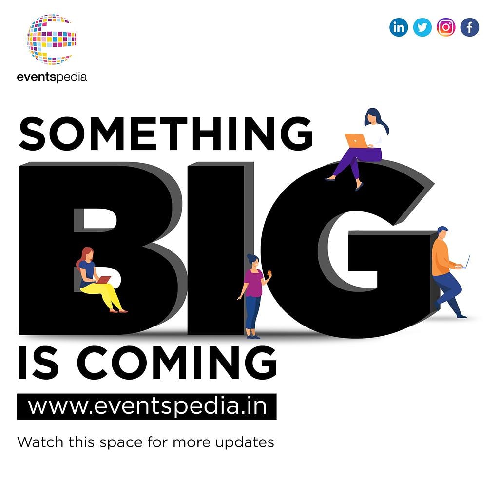 Eventspedia_Ind's tweet photo. We are excited that  EVENTSPEDIA -  India's First Event Service Professionals Hub is launching soon. 

log on to https://t.co/20UsVhvUuU or interact with us on our social media networks.
#eventpedia #eventspediaindia #growyourbusiness #businesslife #event #eventmanager #eventlife https://t.co/rdzBltfvAl