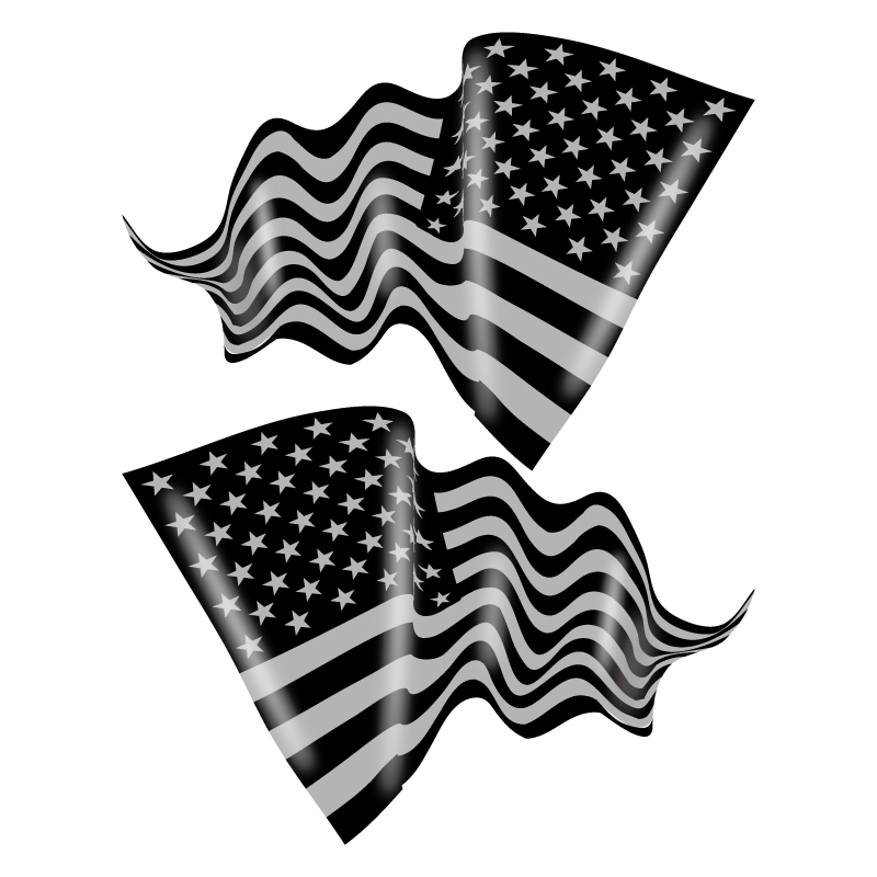 Maniac Collection おしゃれなアメリカ国旗 汎用なのでお好きな場所に アメリカ国旗ステッカー 左右セット ヘルメット 屋外対応 星条旗 American Usa 雑貨 シール フラッグ タンク ワンポイント アメリカ アメリカ国旗 T Co