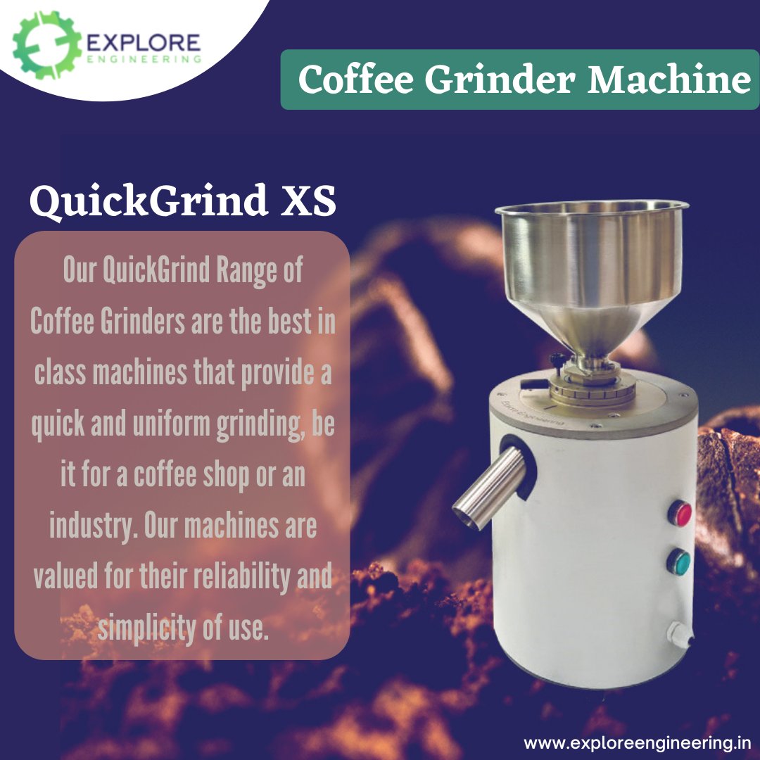 ExploreEngIndia's tweet photo. #Explore_Engineering provides an outstanding uniform grind quality at all degrees of fineness. Our grinding machines are valued for their reliability and simplicity of use.
Shop Here: https://t.co/SCaU3sxiGx
#coffelovers #coffegrinder #coffeepresents #coffeegadget #coffee https://t.co/8TQ0TiTRzA
