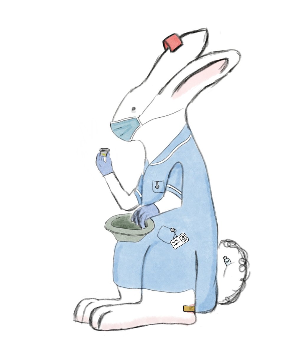 lappins1's tweet photo. Nurse Lappin.
.
.
.
.
.
#rabbitart #rabbit #rabbits #bunny #lapins #lappins #digitalart #sketch #drawing #doodle #doodles #art #artist #bunnyrabbit #nurse #nurses #NHS #sorefeet #underpaid #purex #MaskOn #gloves #sickbowl https://t.co/8Ow7xyTUkF