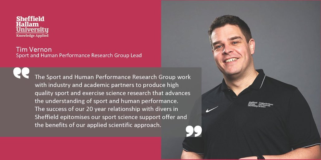 SHU_SPARC's tweet image. 💦Read about life at the deep end @PondsForge with @TimV37, S&amp;amp;C Coach @dwhembro &amp;amp; Head Coach @SheffieldDiving, Tom Owens. Full story 👉🏼 bit.ly/3lQNXo9

More about the Sport &amp;amp; Human Performance Research Group #SHP 👉🏼 bit.ly/2Pgzea5

Follow @SHP_shu