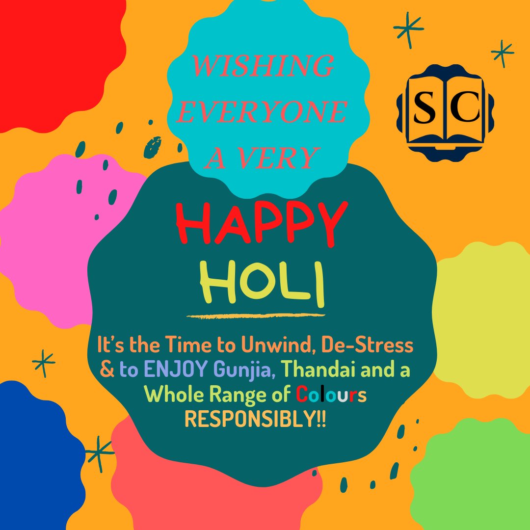 StudyCube1's tweet image. StudyCube Library WISHES EVERYONE A VERY HAPPY &amp;amp; COLOURFUL HOLI

#STUDYCUBELIBRARY #LIBRARYINPRATAPNAGAR #STUDYCUBEJAIPUR #LIBRARYINJAIPUR #STUDYCUBEACADEMY #HOLIJAIPUR #HOLI2021 #HOLIINDIA #HOLIKA #HoliWithNaturalColours