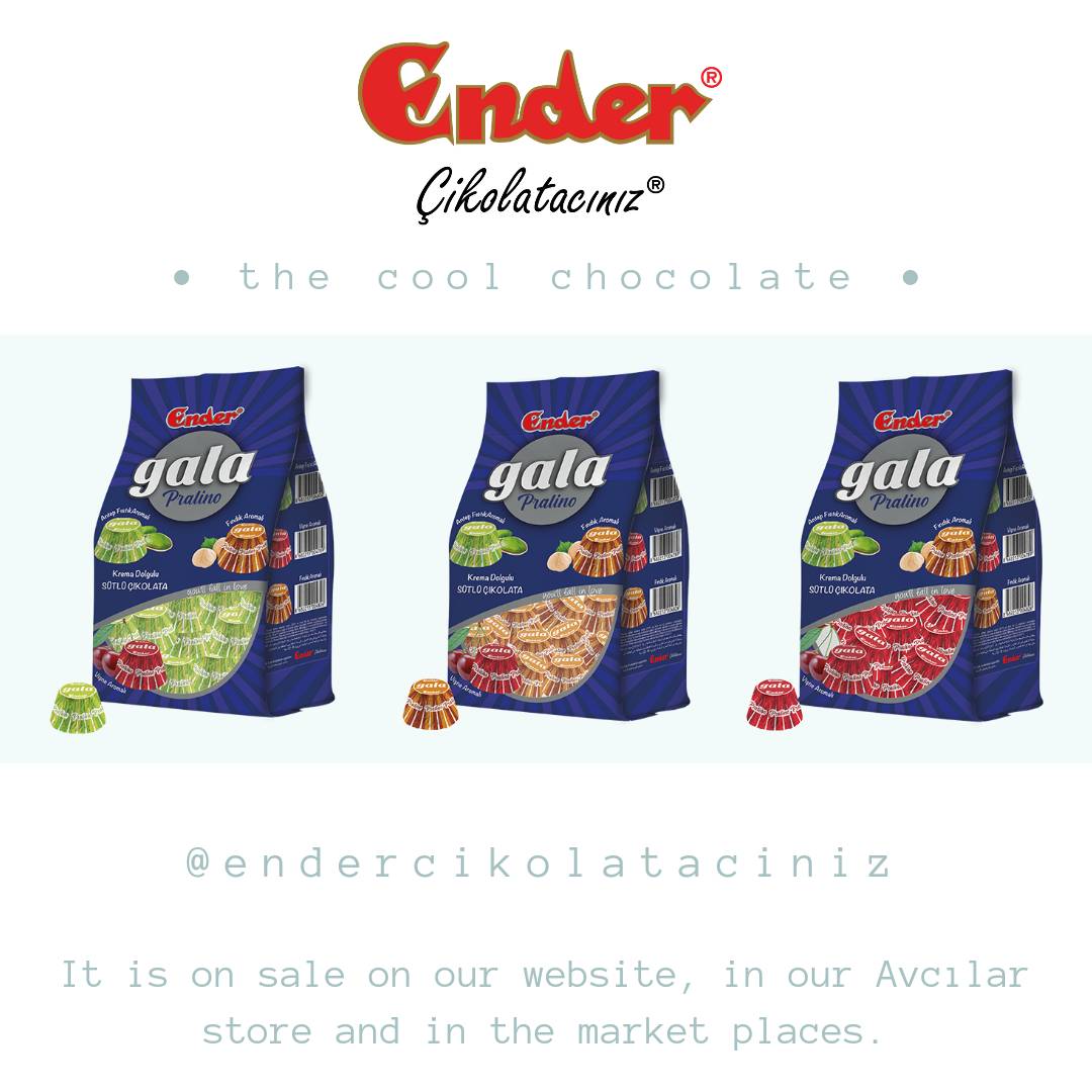 Ender Gala krema dolgulu Çikolata. endercikolataciniz.com, Avcılar mağazamız ve pazar yerlerinde satışta. Çok yakında tüm bayilerimizde. #cikolata #endercikolata #enderçikolatacınız #enderçikolata #endercikolataciniz #çikolata #endergercekler #endergala #coolchocolate