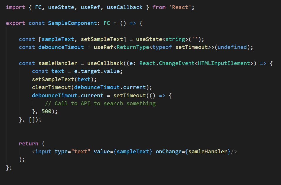 sowinski_front's tweet photo. #100DaysOfCode #CodeNewbie #webdev #CodeNewbies #frontend #coding #javascript #programming #Framework #javascript30 #frameworks #reactjs #React #typescrip
Lesson 5: How to create useful and good debounce for retrieving data from the backend without clicking button search 💡💡 https://t.co/k8BL4Fv6S3